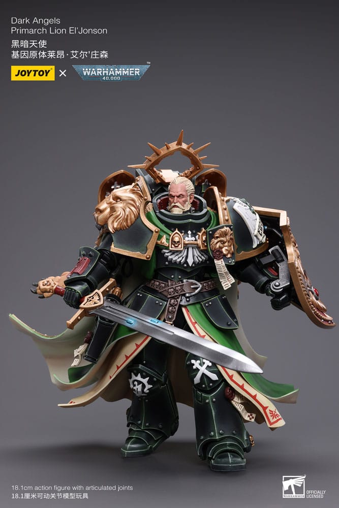 Warhammer 40k Actionfigur 1/18 Dark Angels Primarch Lion El' Jonson 18 cm Reproduktion - Versand: 5-7 Tage nach Bestellung