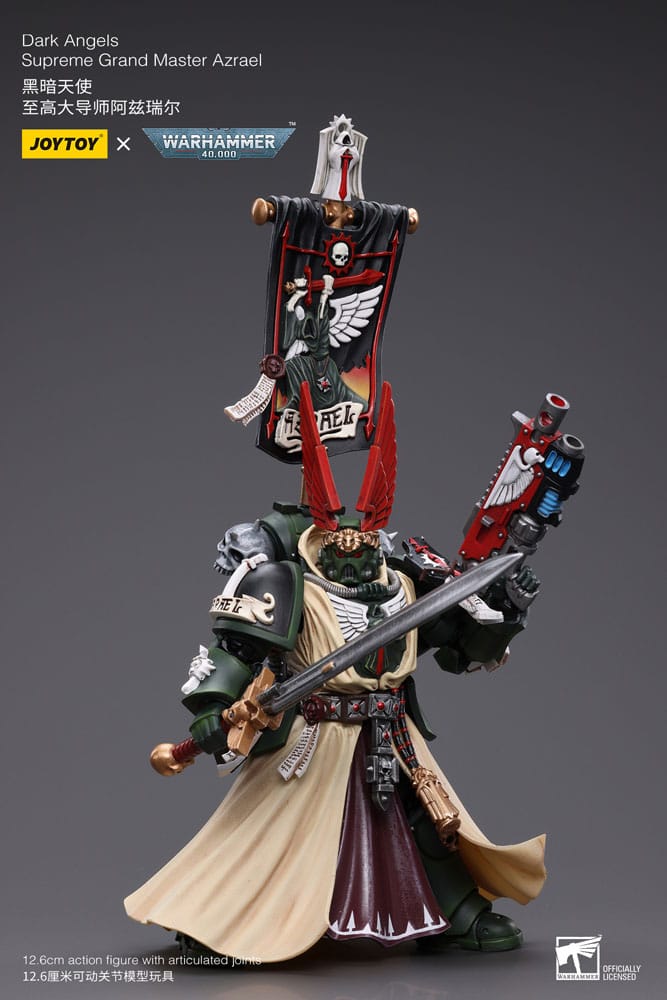 Warhammer 40k Actionfigur 1/18 Dark Angels Supreme Grand Master Azrael 13 cm - Versand: 5-7 Tage nach Bestellung