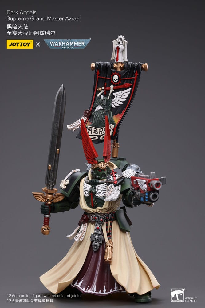Warhammer 40k Actionfigur 1/18 Dark Angels Supreme Grand Master Azrael 13 cm - Versand: 5-7 Tage nach Bestellung