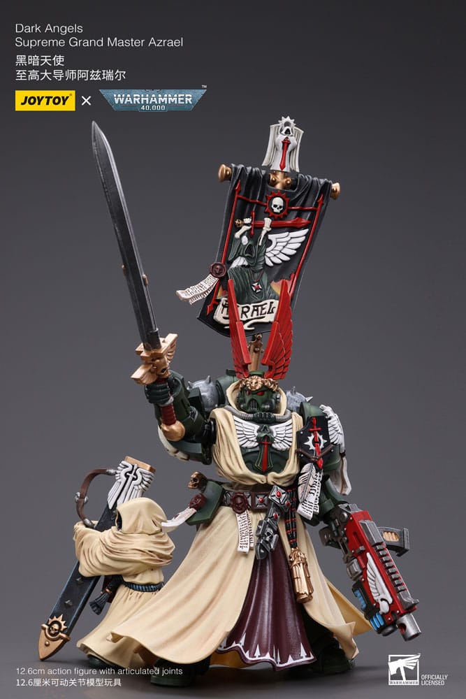 Warhammer 40k Actionfigur 1/18 Dark Angels Supreme Grand Master Azrael 13 cm - Versand: 5-7 Tage nach Bestellung