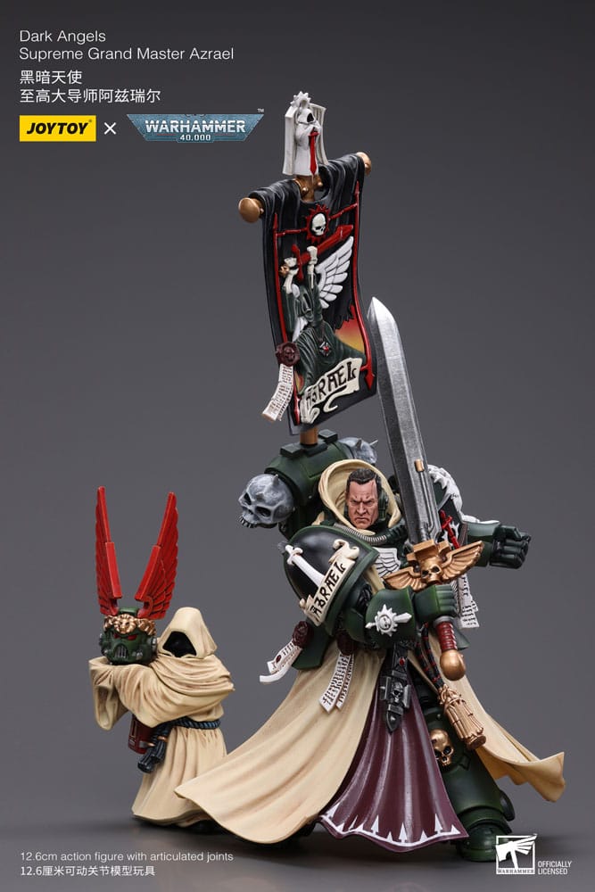 Warhammer 40k Actionfigur 1/18 Dark Angels Supreme Grand Master Azrael 13 cm - Versand: 5-7 Tage nach Bestellung