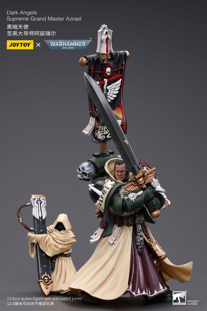 Warhammer 40k Actionfigur 1/18 Dark Angels Supreme Grand Master Azrael 13 cm - Versand: 5-7 Tage nach Bestellung