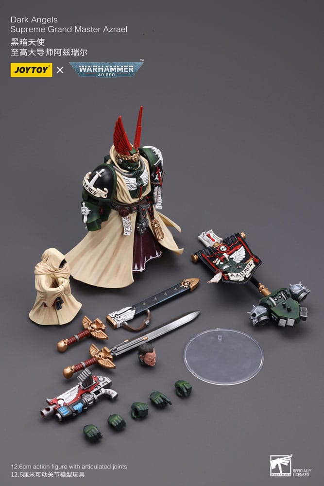 Warhammer 40k Actionfigur 1/18 Dark Angels Supreme Grand Master Azrael 13 cm - Versand: 5-7 Tage nach Bestellung