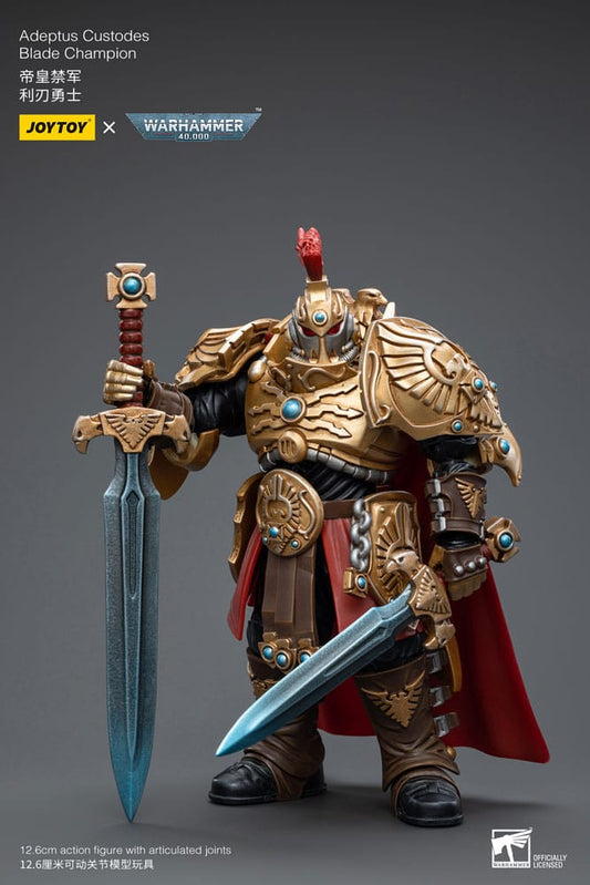 Warhammer 40k Actionfigur 1/18 Adeptus Custodes Blade Champion 12 cm     - Versand: 5-7 Tage nach Bestellung