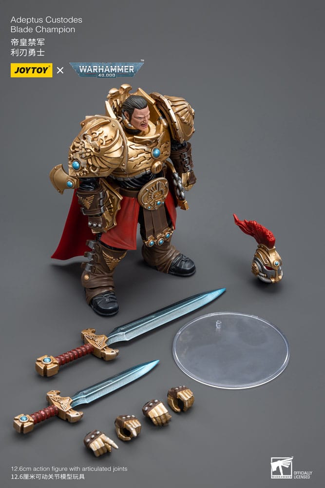 Warhammer 40k Actionfigur 1/18 Adeptus Custodes Blade Champion 12 cm     - Versand: 5-7 Tage nach Bestellung
