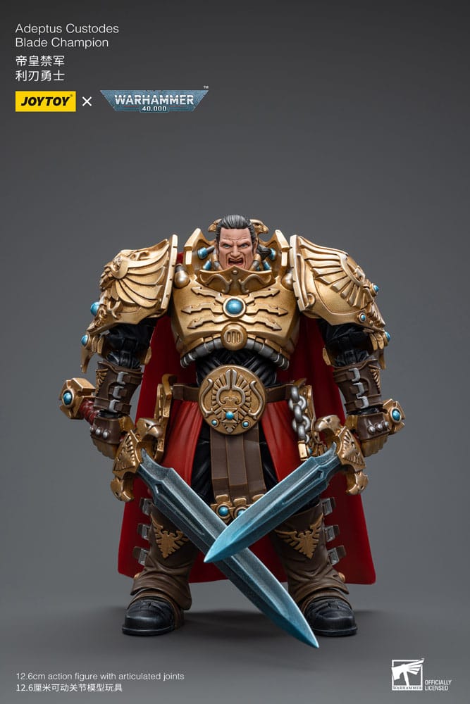 Warhammer 40k Actionfigur 1/18 Adeptus Custodes Blade Champion 12 cm     - Versand: 5-7 Tage nach Bestellung