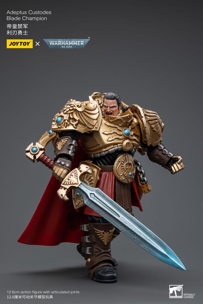 Warhammer 40k Actionfigur 1/18 Adeptus Custodes Blade Champion 12 cm     - Versand: 5-7 Tage nach Bestellung