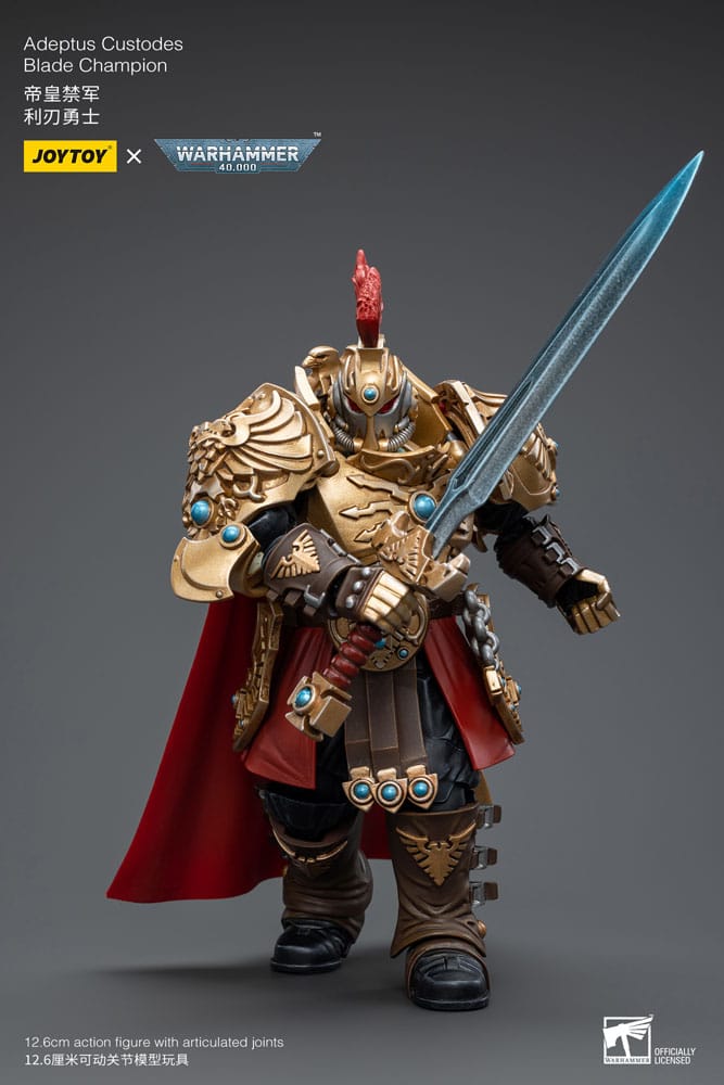 Warhammer 40k Actionfigur 1/18 Adeptus Custodes Blade Champion 12 cm     - Versand: 5-7 Tage nach Bestellung