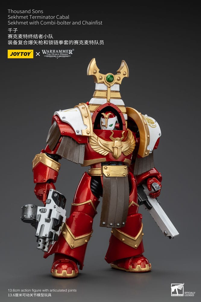 Warhammer The Horus Heresy Actionfigur 1/18 Thousand Sons Sekhmet Terminator Cabal Sekhmet with Combi-Bolter and Chainfist 14 cm - Versand: 5-7 Tage nach Bestellung