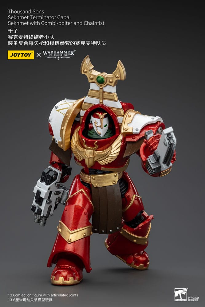 Warhammer The Horus Heresy Actionfigur 1/18 Thousand Sons Sekhmet Terminator Cabal Sekhmet with Combi-Bolter and Chainfist 14 cm - Versand: 5-7 Tage nach Bestellung