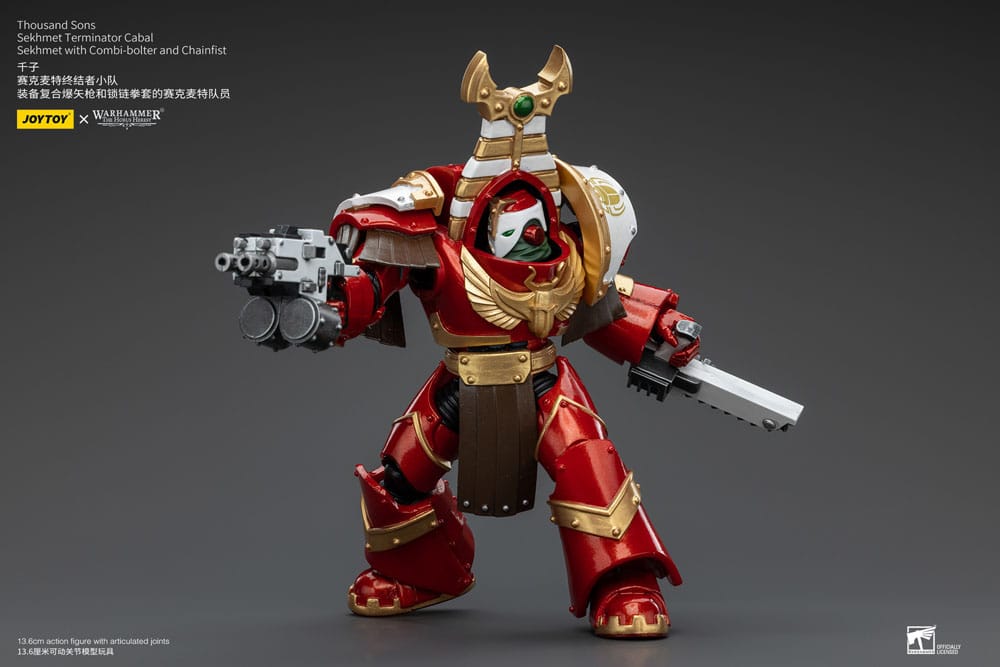 Warhammer The Horus Heresy Actionfigur 1/18 Thousand Sons Sekhmet Terminator Cabal Sekhmet with Combi-Bolter and Chainfist 14 cm - Versand: 5-7 Tage nach Bestellung