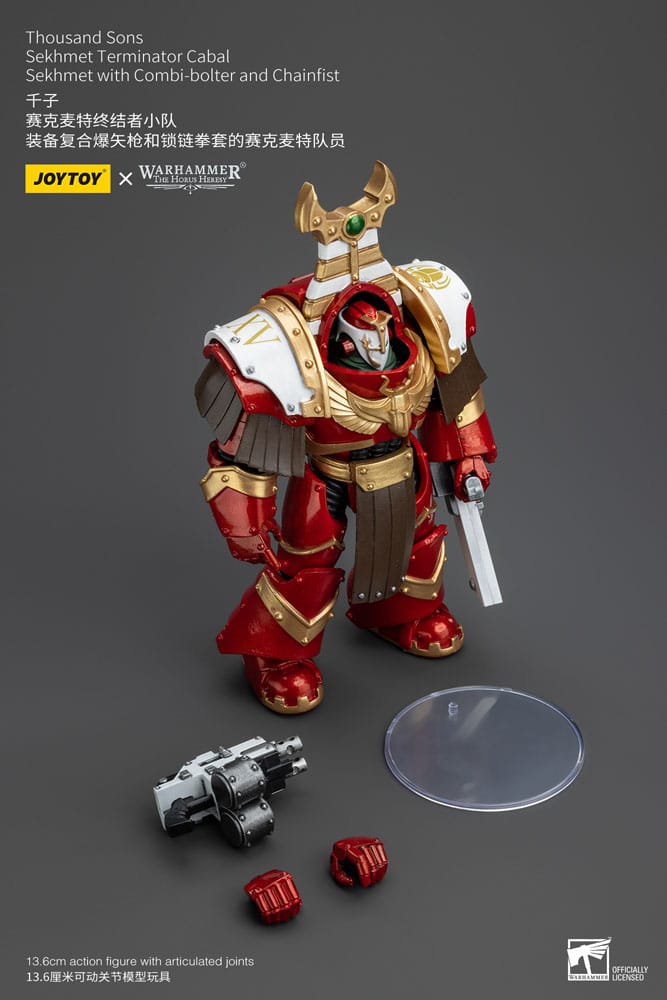Warhammer The Horus Heresy Actionfigur 1/18 Thousand Sons Sekhmet Terminator Cabal Sekhmet with Combi-Bolter and Chainfist 14 cm - Versand: 5-7 Tage nach Bestellung