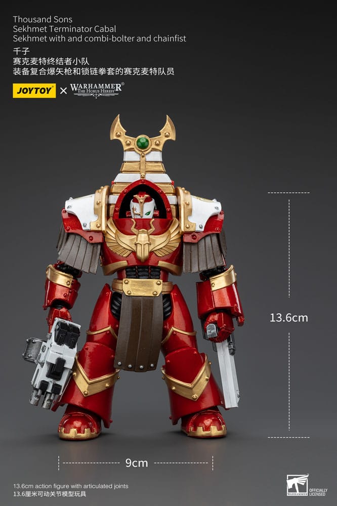 Warhammer The Horus Heresy Actionfigur 1/18 Thousand Sons Sekhmet Terminator Cabal Sekhmet with Combi-Bolter and Chainfist 14 cm - Versand: 5-7 Tage nach Bestellung