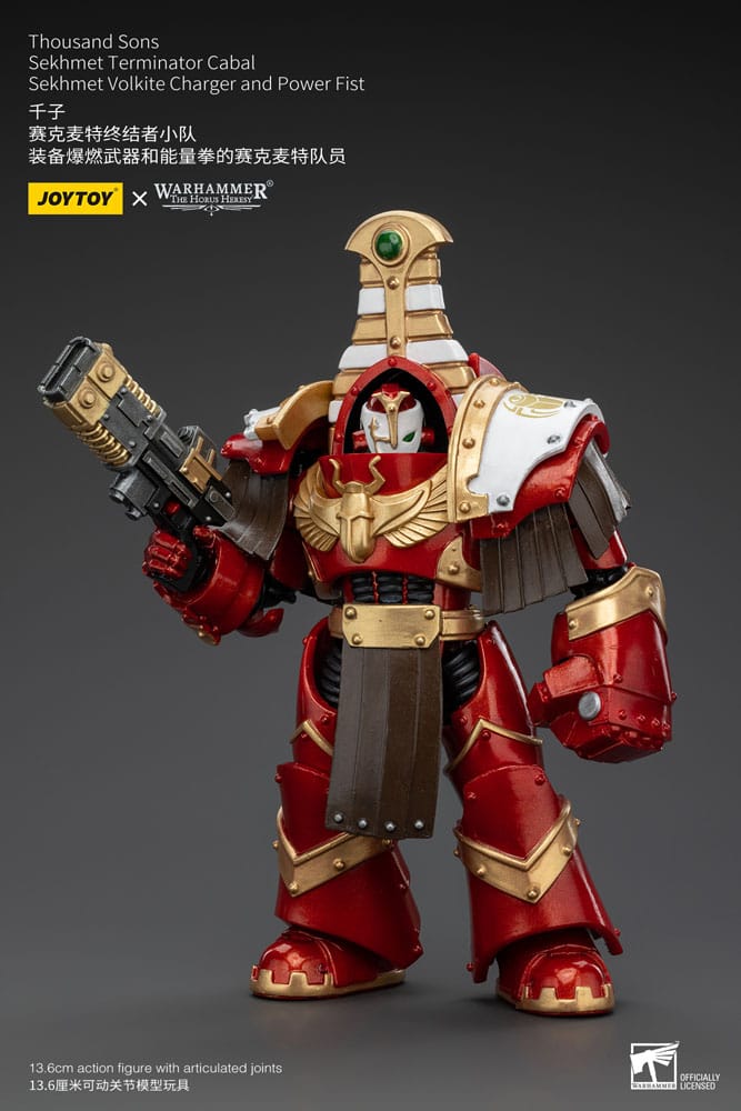 Warhammer The Horus Heresy Actionfigur 1/18 Thousand Sons Sekhmet Terminator Cabal Sekhmet Volkite Charger and Power Fist 14 cm - Versand: 5-7 Tage nach Bestellung