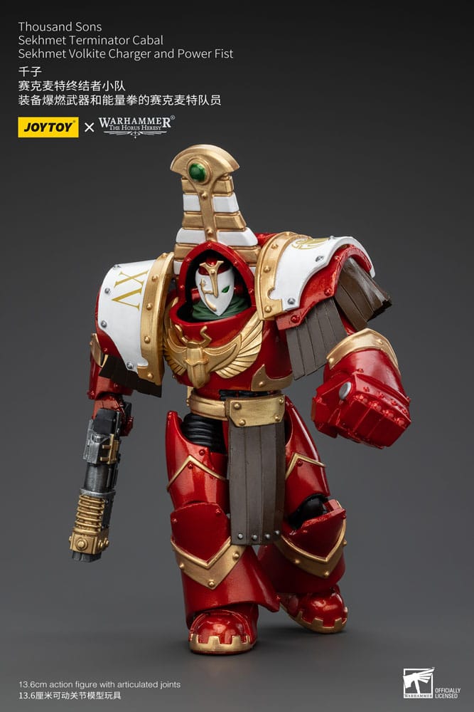 Warhammer The Horus Heresy Actionfigur 1/18 Thousand Sons Sekhmet Terminator Cabal Sekhmet Volkite Charger and Power Fist 14 cm - Versand: 5-7 Tage nach Bestellung