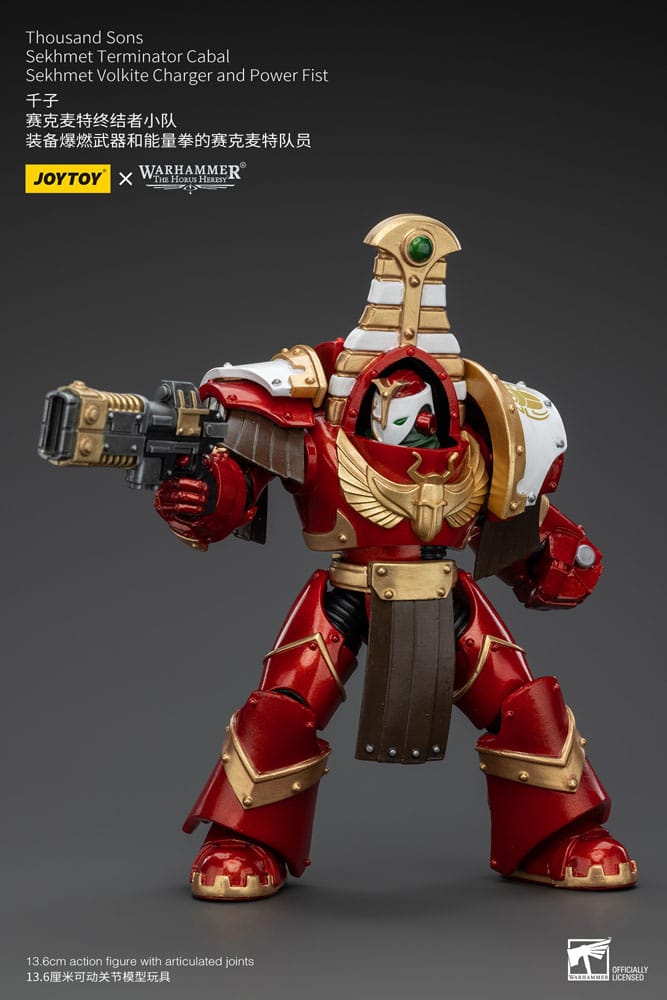 Warhammer The Horus Heresy Actionfigur 1/18 Thousand Sons Sekhmet Terminator Cabal Sekhmet Volkite Charger and Power Fist 14 cm - Versand: 5-7 Tage nach Bestellung