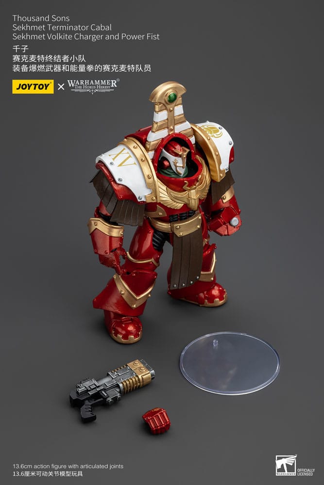 Warhammer The Horus Heresy Actionfigur 1/18 Thousand Sons Sekhmet Terminator Cabal Sekhmet Volkite Charger and Power Fist 14 cm - Versand: 5-7 Tage nach Bestellung