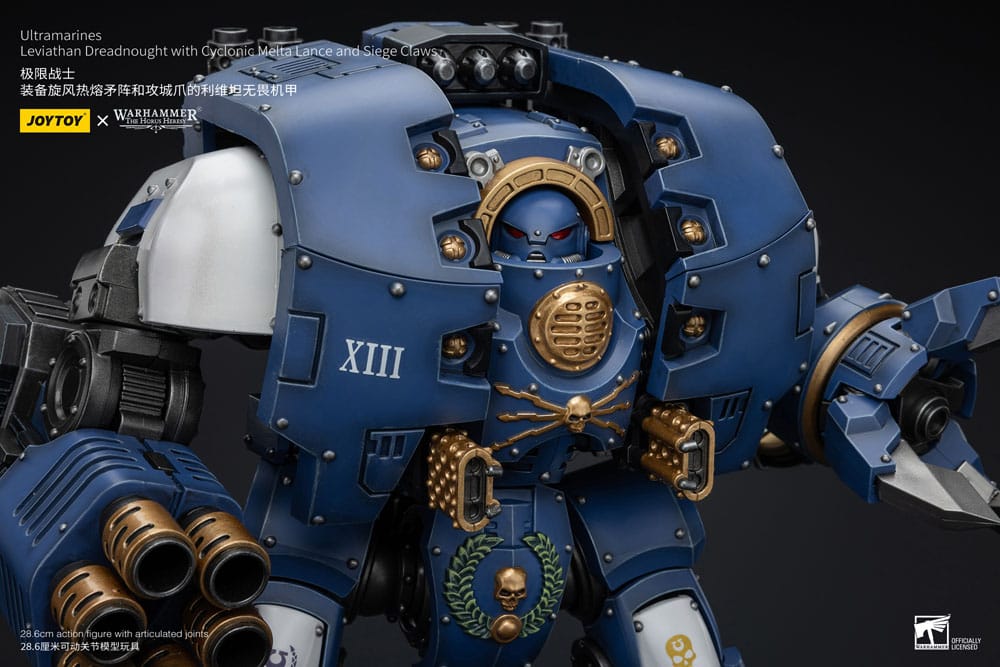 Warhammer The Horus Heresy Actionfigur 1/18 Ultramarines Leviathan Dreadnought with Cyclonic Melta Lance And Siege Claws 29 cm       - Preorder - ETA: 07.11.2025