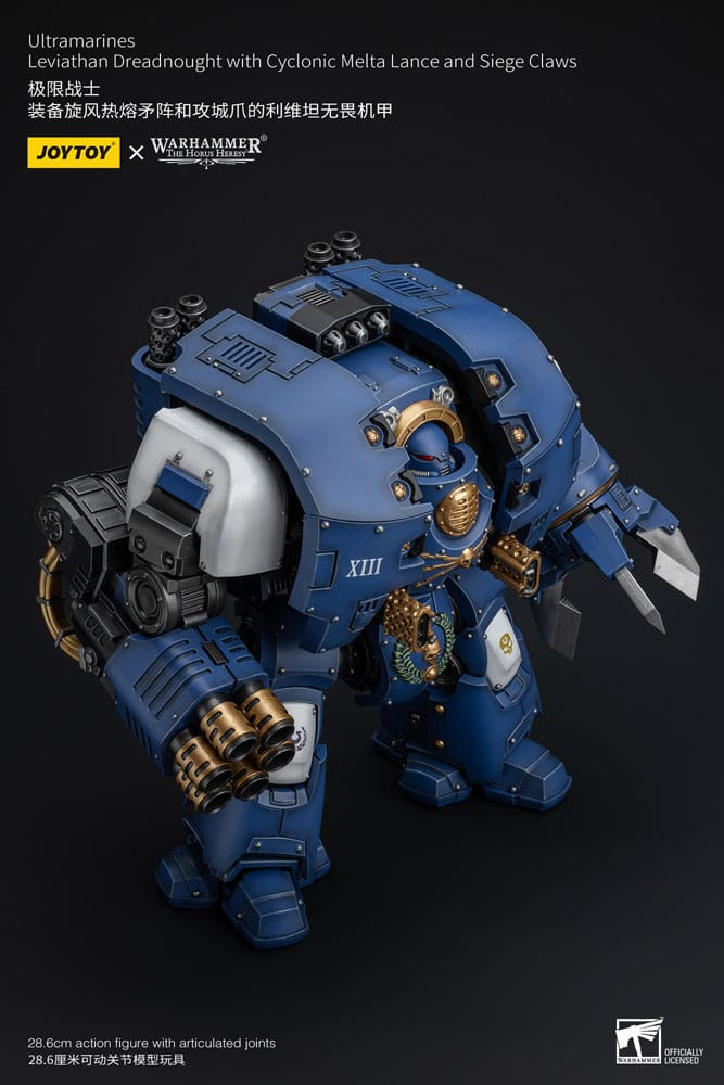 Warhammer The Horus Heresy Actionfigur 1/18 Ultramarines Leviathan Dreadnought with Cyclonic Melta Lance And Siege Claws 29 cm       - Preorder - ETA: 07.11.2025