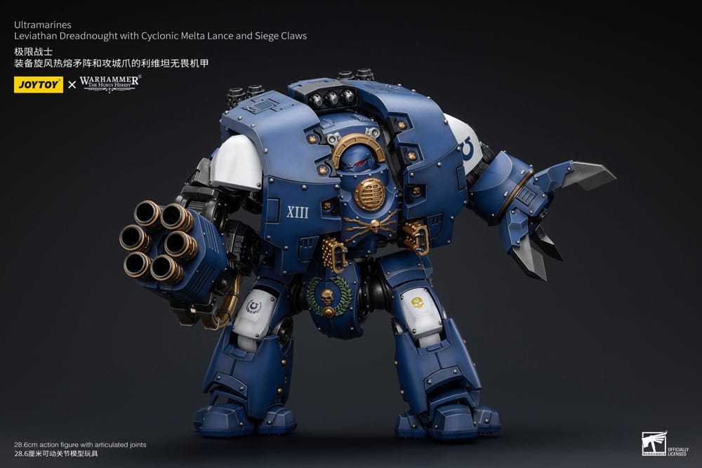 Warhammer The Horus Heresy Actionfigur 1/18 Ultramarines Leviathan Dreadnought with Cyclonic Melta Lance And Siege Claws 29 cm       - Preorder - ETA: 07.11.2025