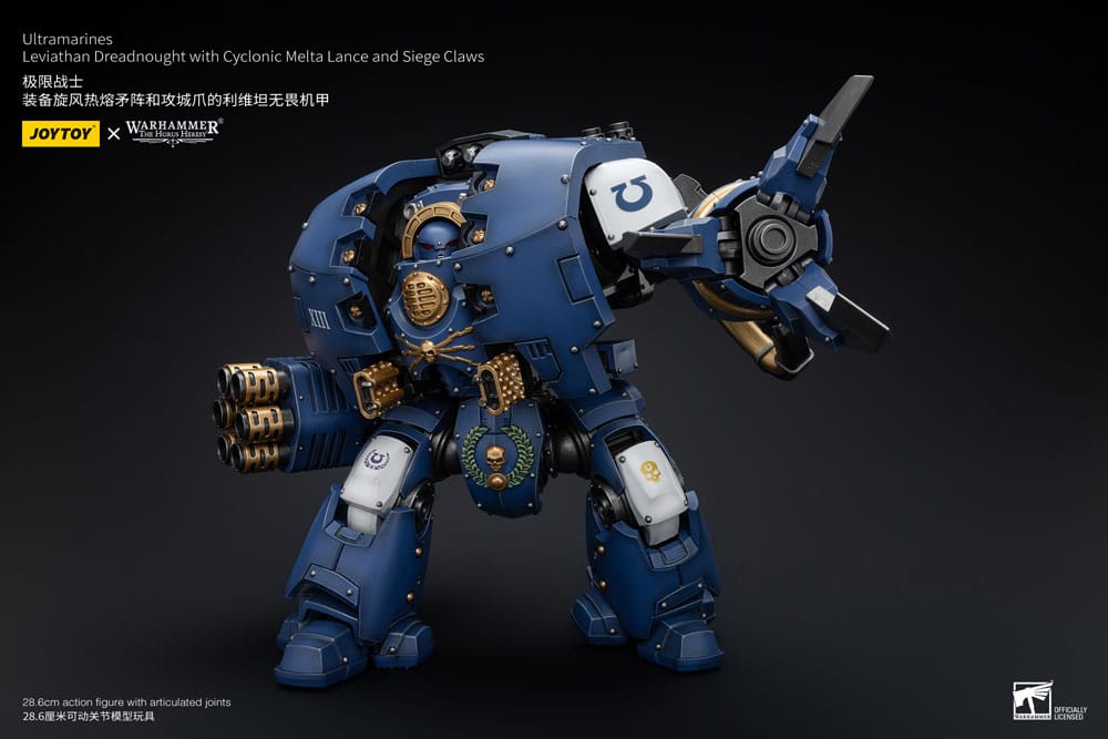 Warhammer The Horus Heresy Actionfigur 1/18 Ultramarines Leviathan Dreadnought with Cyclonic Melta Lance And Siege Claws 29 cm       - Preorder - ETA: 07.11.2025