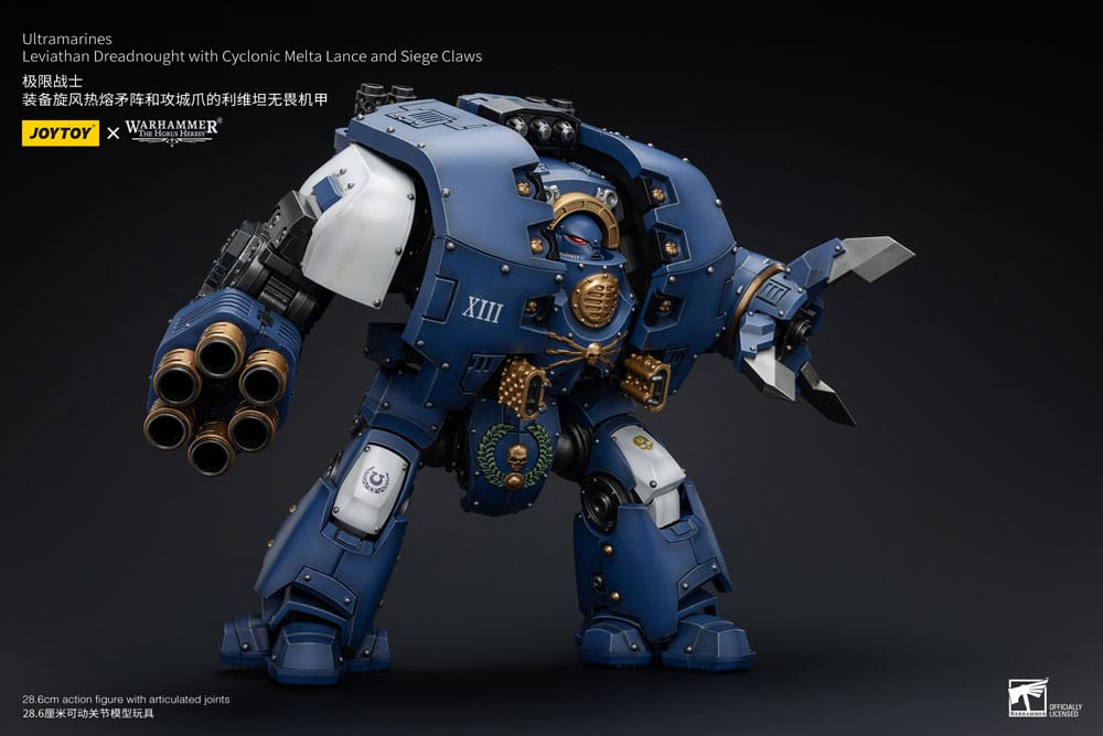 Warhammer The Horus Heresy Actionfigur 1/18 Ultramarines Leviathan Dreadnought with Cyclonic Melta Lance And Siege Claws 29 cm       - Preorder - ETA: 07.11.2025