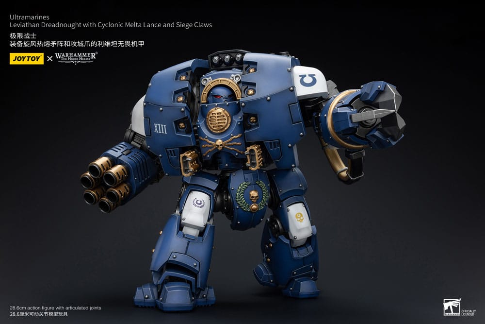 Warhammer The Horus Heresy Actionfigur 1/18 Ultramarines Leviathan Dreadnought with Cyclonic Melta Lance And Siege Claws 29 cm       - Preorder - ETA: 07.11.2025