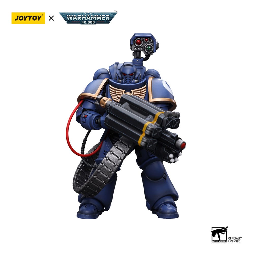 Warhammer 40k Actionfigur 1/18 Ultramarines Desolation Marine with Castellan Launcher (Superfrag) 12 cm - Preorder - ETA: 07.11.2025