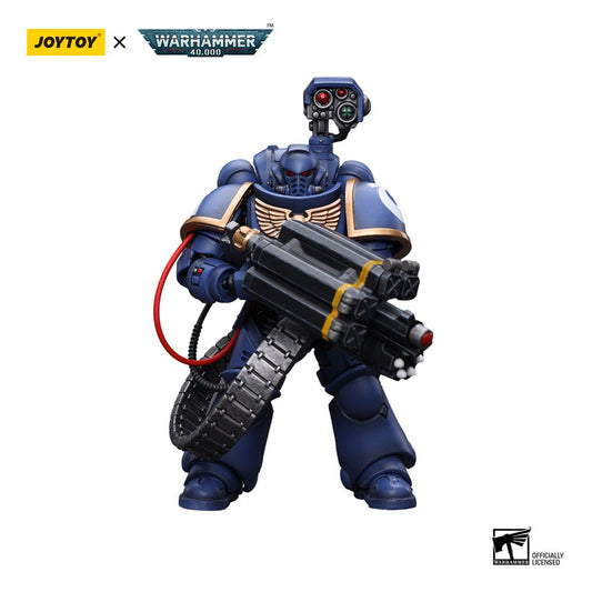Warhammer 40k Actionfigur 1/18 Ultramarines Desolation Marine with Castellan Launcher (Superfrag) 12 cm - Preorder - ETA: 07.11.2025