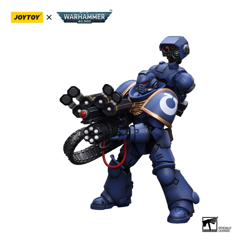 Warhammer 40k Actionfigur 1/18 Ultramarines Desolation Marine with Castellan Launcher (Superfrag) 12 cm - Preorder - ETA: 07.11.2025