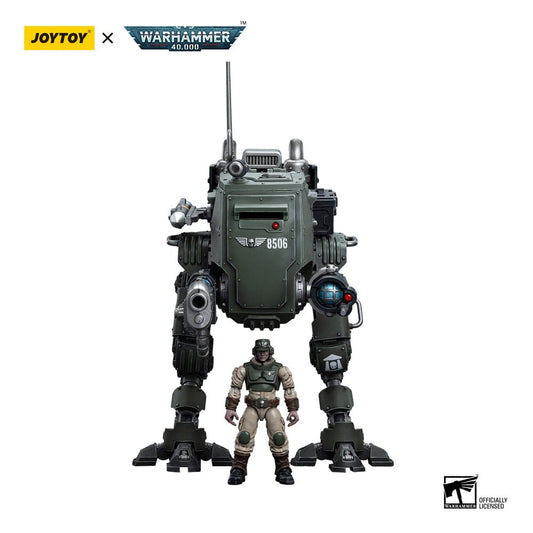 Warhammer 40k Actionfigur 1/18 Astra Militarum Cadian Armoured Sentinel 12 cm - Preorder - ETA: 12.12.2025