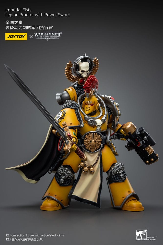 Warhammer The Horus Heresy Actionfigur 1/18 Imperial Fists Legion Praetor with Power Sword 12 cm - Preorder - ETA: 08.09.2025