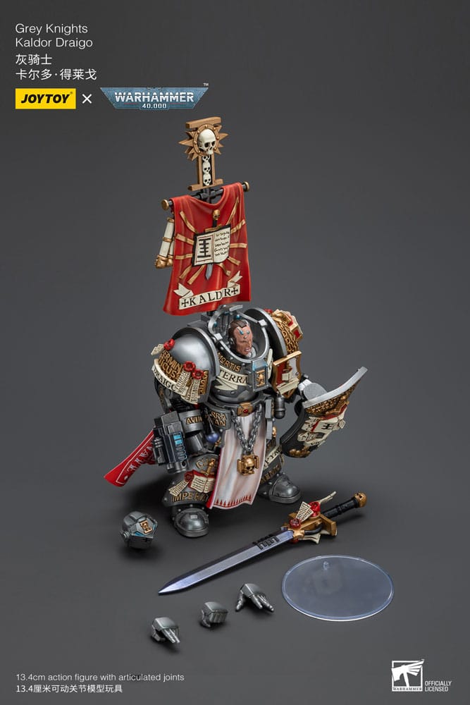 Warhammer 40k Actionfigur 1/18 Grey Knights Kaldor Draigo 14 cm  - Versand: 5-7 Tage nach Bestellung