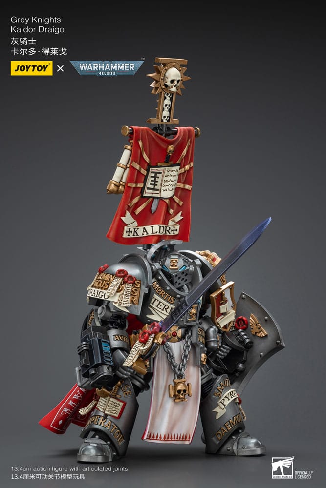 Warhammer 40k Actionfigur 1/18 Grey Knights Kaldor Draigo 14 cm  - Versand: 5-7 Tage nach Bestellung