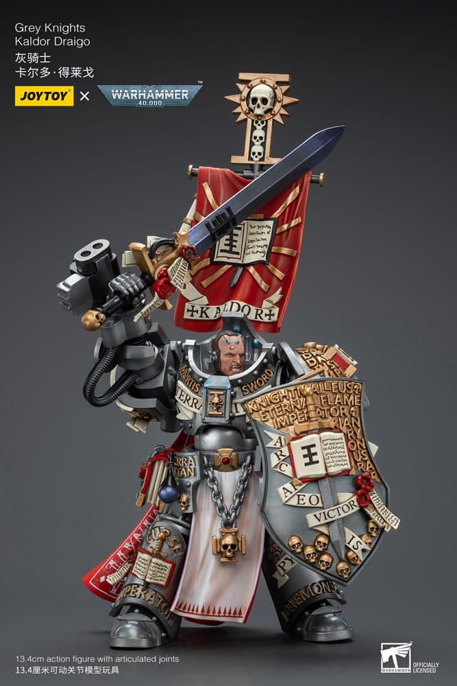 Warhammer 40k Actionfigur 1/18 Grey Knights Kaldor Draigo 14 cm  - Versand: 5-7 Tage nach Bestellung