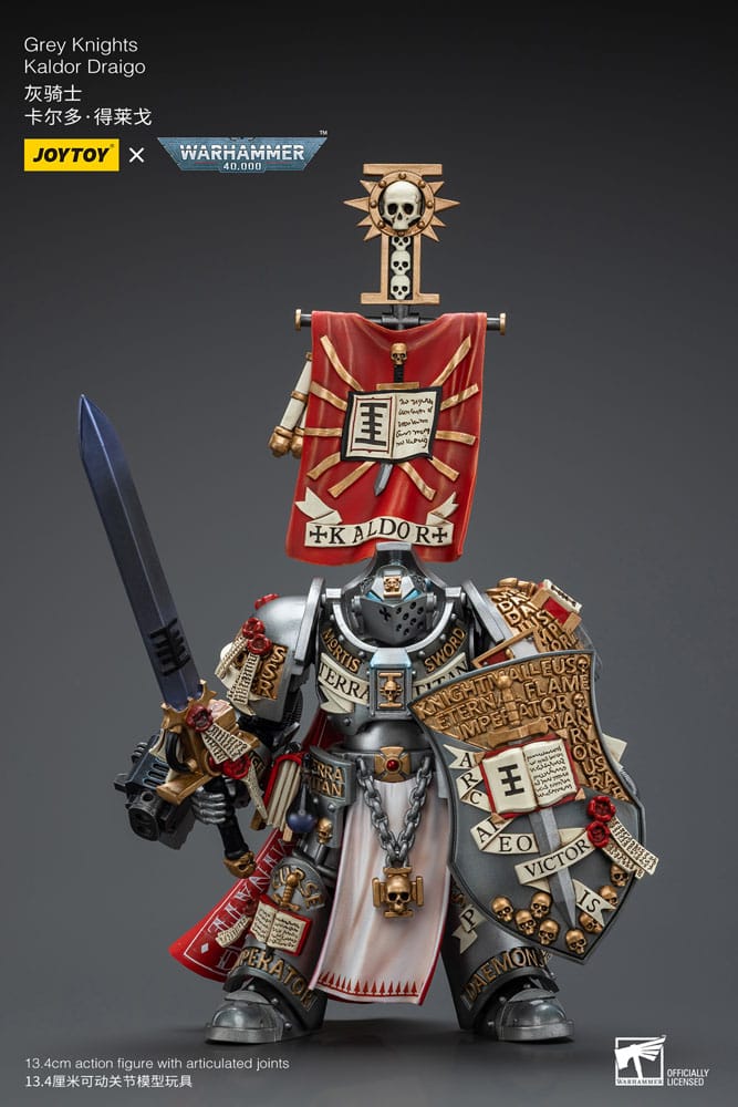 Warhammer 40k Actionfigur 1/18 Grey Knights Kaldor Draigo 14 cm  - Versand: 5-7 Tage nach Bestellung