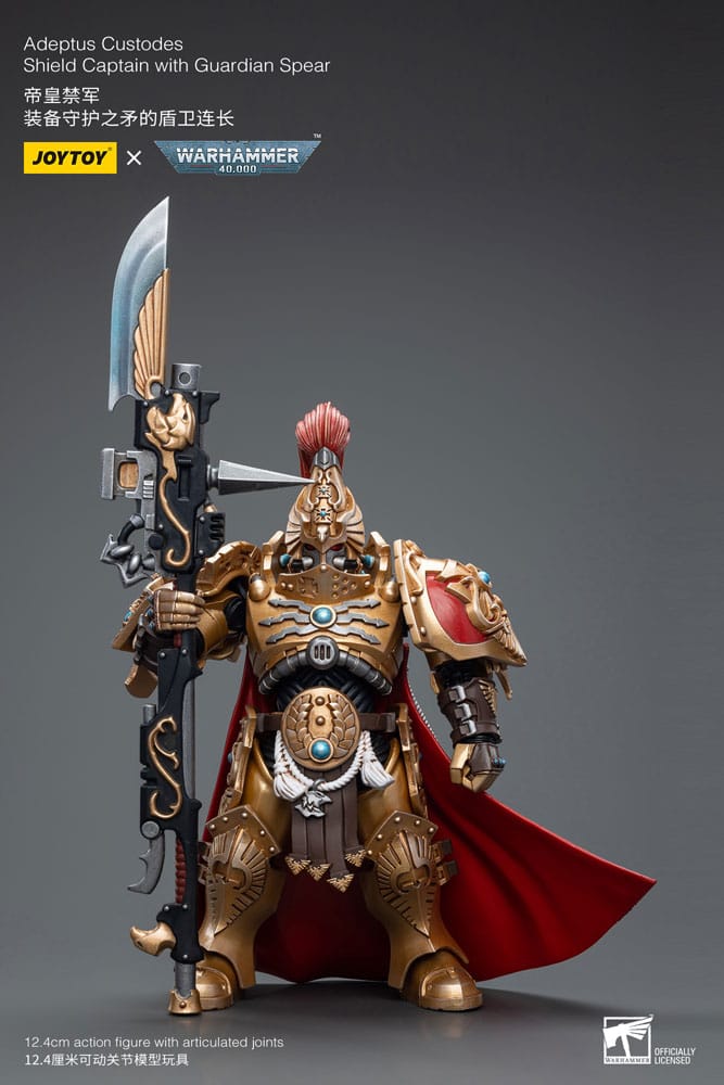 Warhammer 40k Actionfigur 1/18 Adeptus Custodes Shield Captain with Guardian Spear 12 cm     - Versand: 7 Tage nach Bestellung