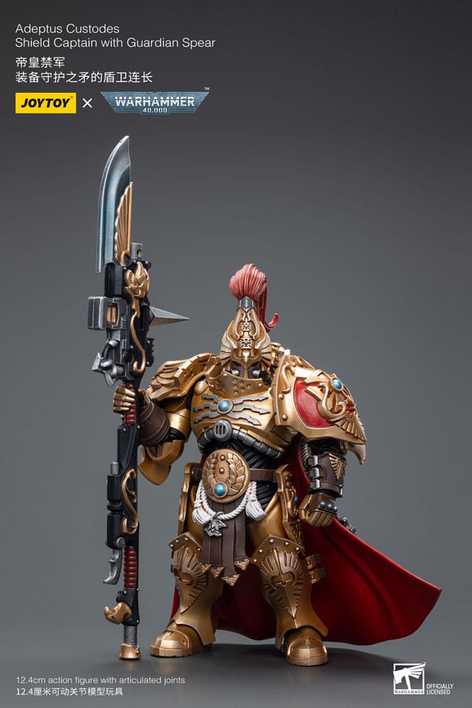 Warhammer 40k Actionfigur 1/18 Adeptus Custodes Shield Captain with Guardian Spear 12 cm     - Versand: 7 Tage nach Bestellung