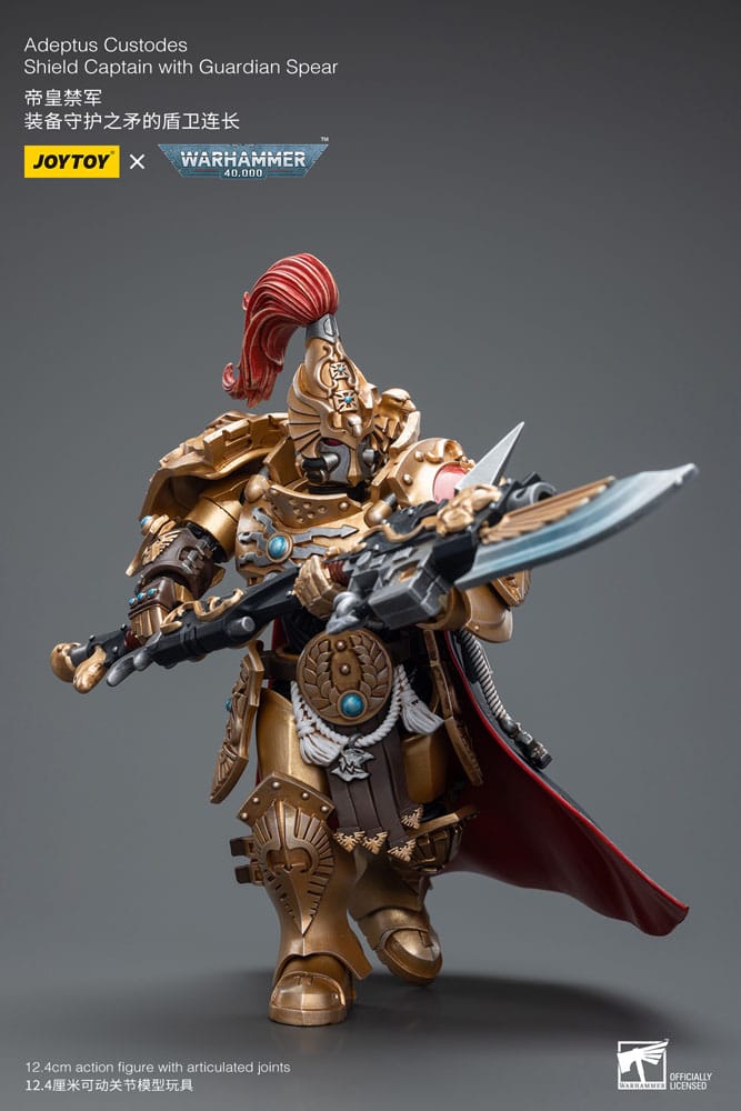 Warhammer 40k Actionfigur 1/18 Adeptus Custodes Shield Captain with Guardian Spear 12 cm     - Versand: 7 Tage nach Bestellung
