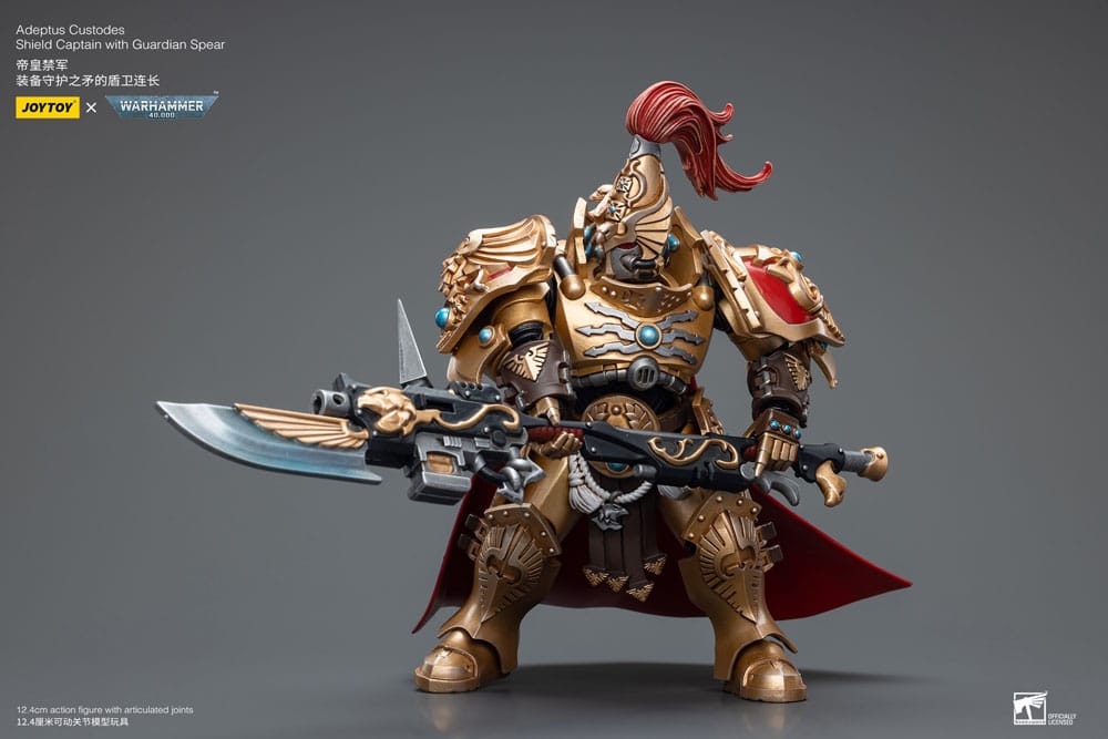 Warhammer 40k Actionfigur 1/18 Adeptus Custodes Shield Captain with Guardian Spear 12 cm     - Versand: 7 Tage nach Bestellung