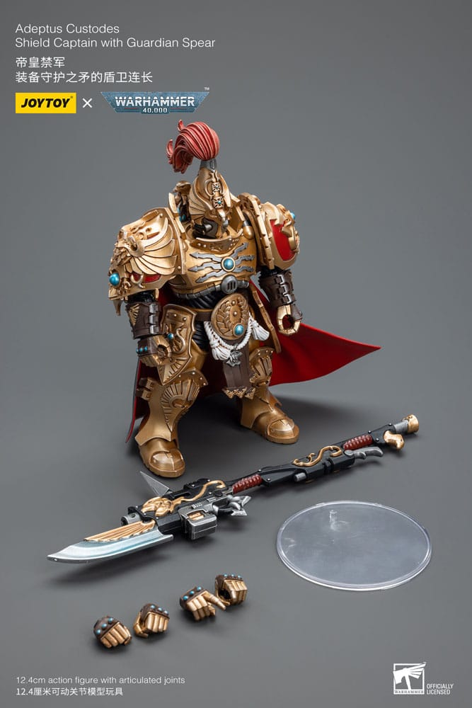 Warhammer 40k Actionfigur 1/18 Adeptus Custodes Shield Captain with Guardian Spear 12 cm     - Versand: 7 Tage nach Bestellung