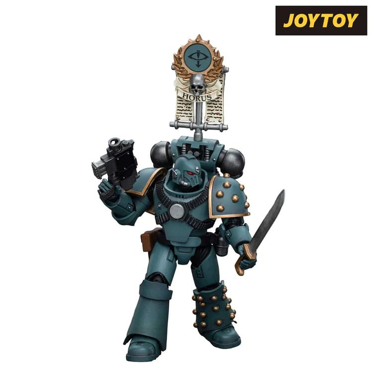 Warhammer The Horus Heresy Actionfigur 1/18 Sons of Horus MKIV Tactical Squad Legionary with Legion Vexilla 12 cm - Versand: 5-7 Tage nach Bestellung
