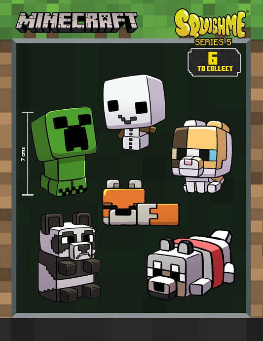 Minecraft Squishme Anti-Stress-Figuren 7 cm Serie 5 Display (16) - Versand: 7 Tage nach Bestellung