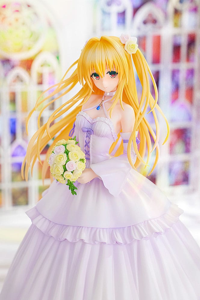 To Love-Ru Darkness PVC Statue 1/7 Golden Darkness Wedding Dress Ver. 23 cm - Versand: 5-7 Tage nach Bestellung