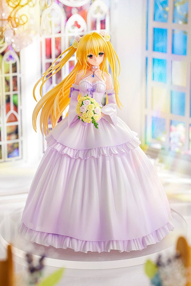 To Love-Ru Darkness PVC Statue 1/7 Golden Darkness Wedding Dress Ver. 23 cm - Versand: 5-7 Tage nach Bestellung