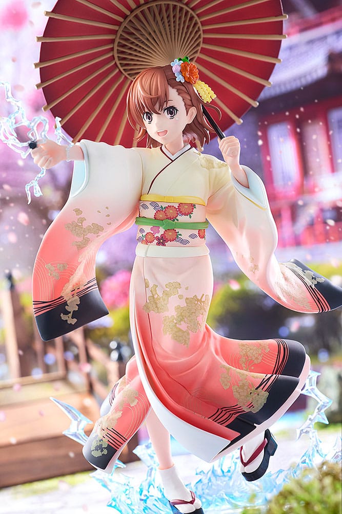 A Certain Scientific Railgun T Statue 1/7 Mikoto Misaka Furisode Kimono Ver. 28 cm  - Versand: 7 Tage nach Bestellung