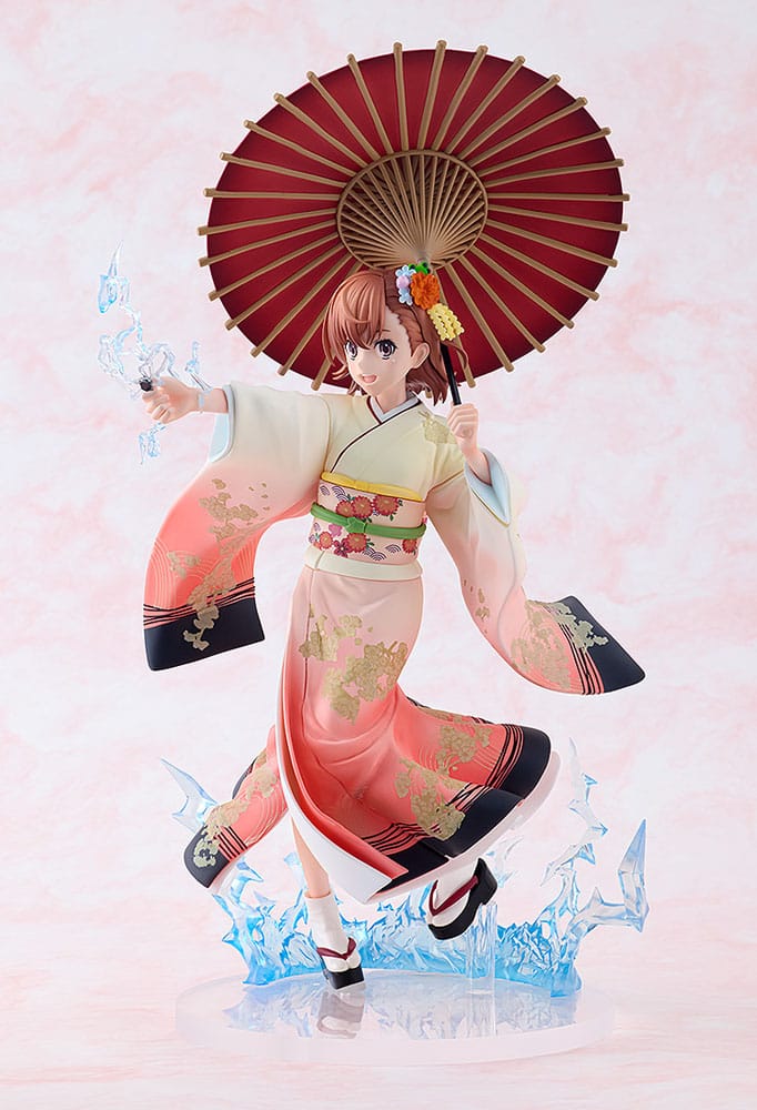 A Certain Scientific Railgun T Statue 1/7 Mikoto Misaka Furisode Kimono Ver. 28 cm  - Versand: 7 Tage nach Bestellung