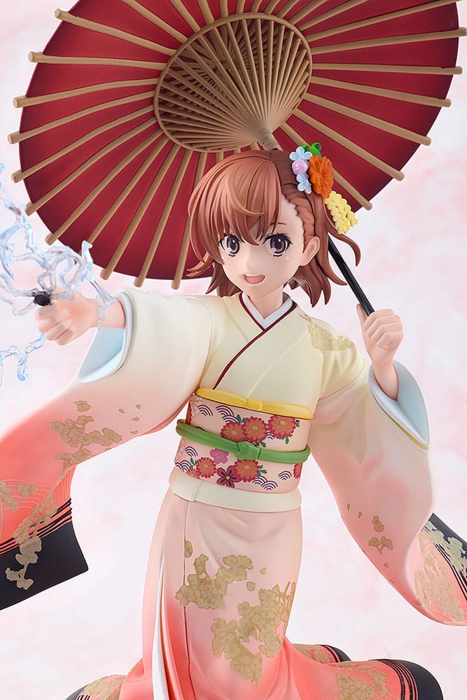 A Certain Scientific Railgun T Statue 1/7 Mikoto Misaka Furisode Kimono Ver. 28 cm  - Versand: 7 Tage nach Bestellung