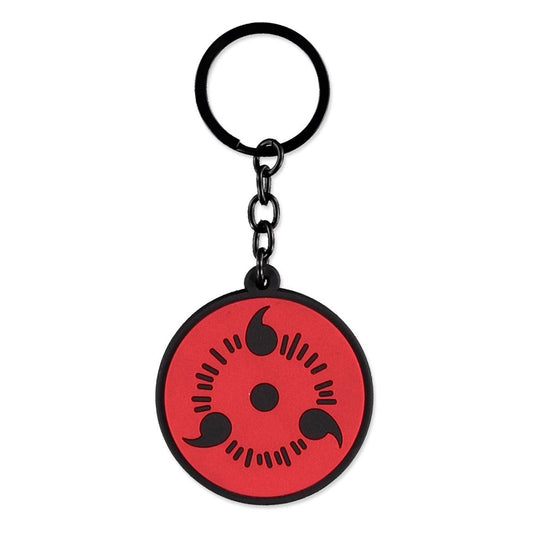 Naruto Shippuden Gummi-Schlüsselanhänger Sharingan - Versand: 5-7 Tage nach Bestellung
