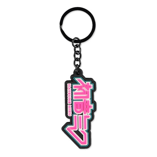 Hatsune Miku Gummi-Schlüsselanhänger Logo - Versand: 5-7 Tage nach Bestellung